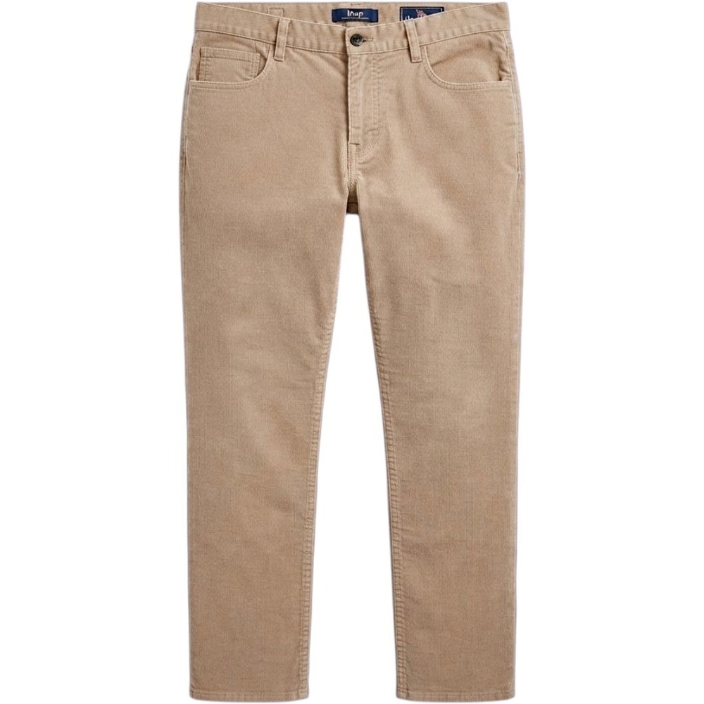 Vineyard Vines Mens Tan Khaki Corduroy 5-Pocket Straight Leg Pants 35x32